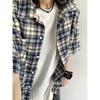Spring And Autumn Winter Checkered Long Sleeve Men'S Youth Fashion Versatile Harajuku New Loose Shirt Men'S Shirt