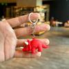 Cartoon Dinosaur Keychain Bag Pendant Triceratops Doll Pendant Car Key Chain Small Gift