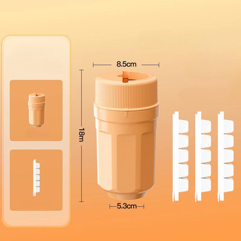 Портативная форма для льда Twist – Силиконовая вращающаяся форма для кубиков льда пищевого класса с крышкой, контейнер для хранения с быстрой заморозкой для самодельного ящика для льда