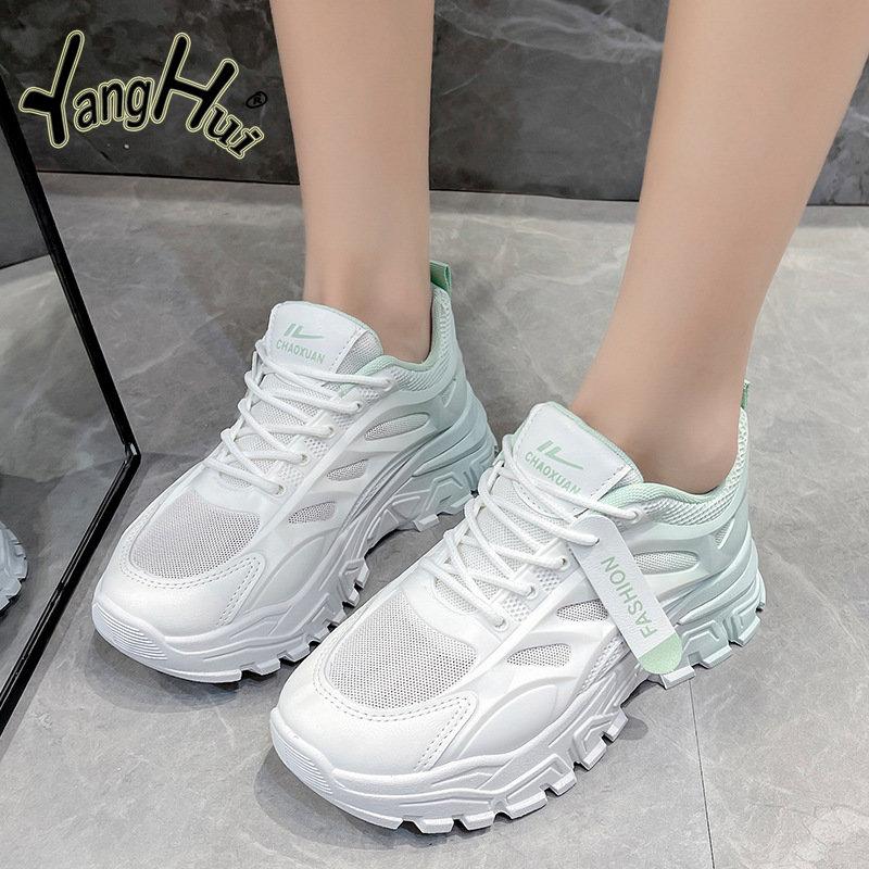 Fashion Small White Women's Shoes 2024 New Fashion Spring and Summer Trend Mesh Breathable Comfortable Casual Neakers