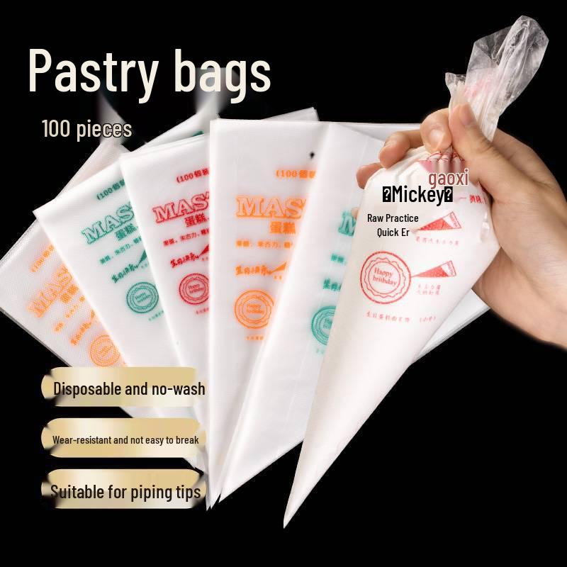 Disposable Plastic Piping Bag for Baking and Icing