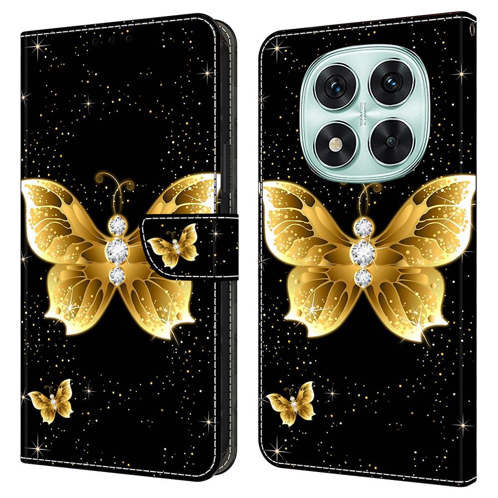 Кожаный чехол с рисунком для Xiaomi Redmi Note 14 Pro+ 5G, кошелек-подставка, откидная крышка для телефона