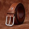 Мужской ремень в стиле ретро, ​​первый слой из воловьей кожи, модный универсальный повседневный джинсовый ремень, мужской ремень