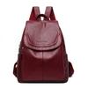 Ladies Bookbag Rucksack Women Large Capacity Backpack Purses High Quality PU Leather Female Vintage School Bags Travel Bagpack