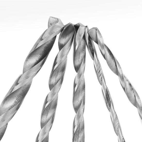 5Pcs Twist Drill Bit Lengthened Fast Chips Removal Round Shank Professional Drilling Bit Group for Tapping