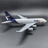Масштаб 1/300 Новый Игрушечный Модель Самолета 20 см Fedex A380 Грузовой Литой Металлический Набор Модели Самолета для Коллекций, Витрин или Подарка