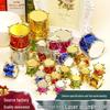 Гальванизированные ornaments Рождественская елка Барабаны: 2,5 см/5 см