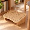 Low Footrest Stool Compact BeneathDesk SpaceSaving Leg Rest for Office, Lounge Seat,