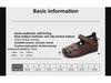 Women's Genuine Leather Thick-Soled Roman Sandals - High-Heel, Breathable, Comfortable for Mothers