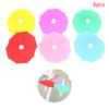 6Pcs/Set Wine Glass Creative Silicone Umbrella Drink Cup Bar Random Color