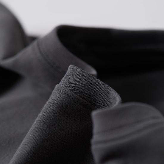 Мужская футболка с длинным рукавом, круглым вырезом, свободного кроя, базовая хлопковая футболка, однотонная, повседневная, для весны и осени