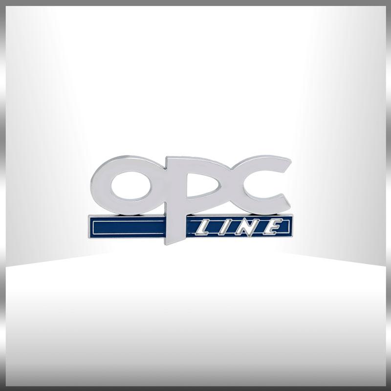 3D Аксессуары для автомобиля Металлический Логотип OPC LINE Значок на Переднюю Решетку Автомобиля Наклейка-Эмблема на Крыло Багажник Для Opel Corsa Astra H J G K Insignia Cy7