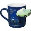 Harry Potter" Mug, Approx. 300ml, Semi-3D Flying Ford Anglia Car, Harry Potter Merchandise, Tableware, SAN4351