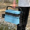 Многофункциональный большой ящик для хранения рыболовных снастей с держателем для удилищ