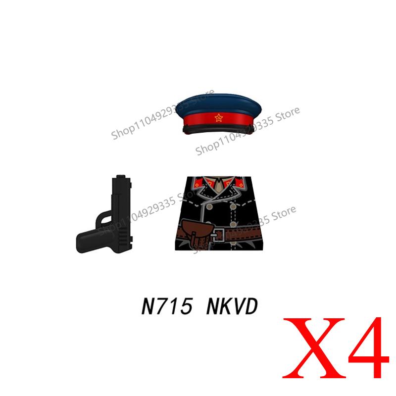 MOC Military Soldier Building Blocks US Infantry West Cowboy Soviet Army Police Game Character Arthur Morgan Gun Bricks Toy Gift
