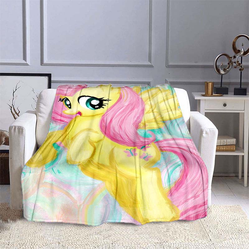 Одеяла My Little Pony, фланелевые одеяла с единорогом, супер мягкие пледы для дивана, гостиной, одеяла с героями мультфильмов