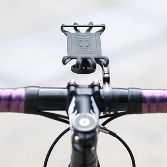 Bicycle Phone Holder Silicone Band for Garmin Computer Interface Adjustable Anti-slip MTB Mountain Road Bike Scooter Mobile Cell Phone Mount