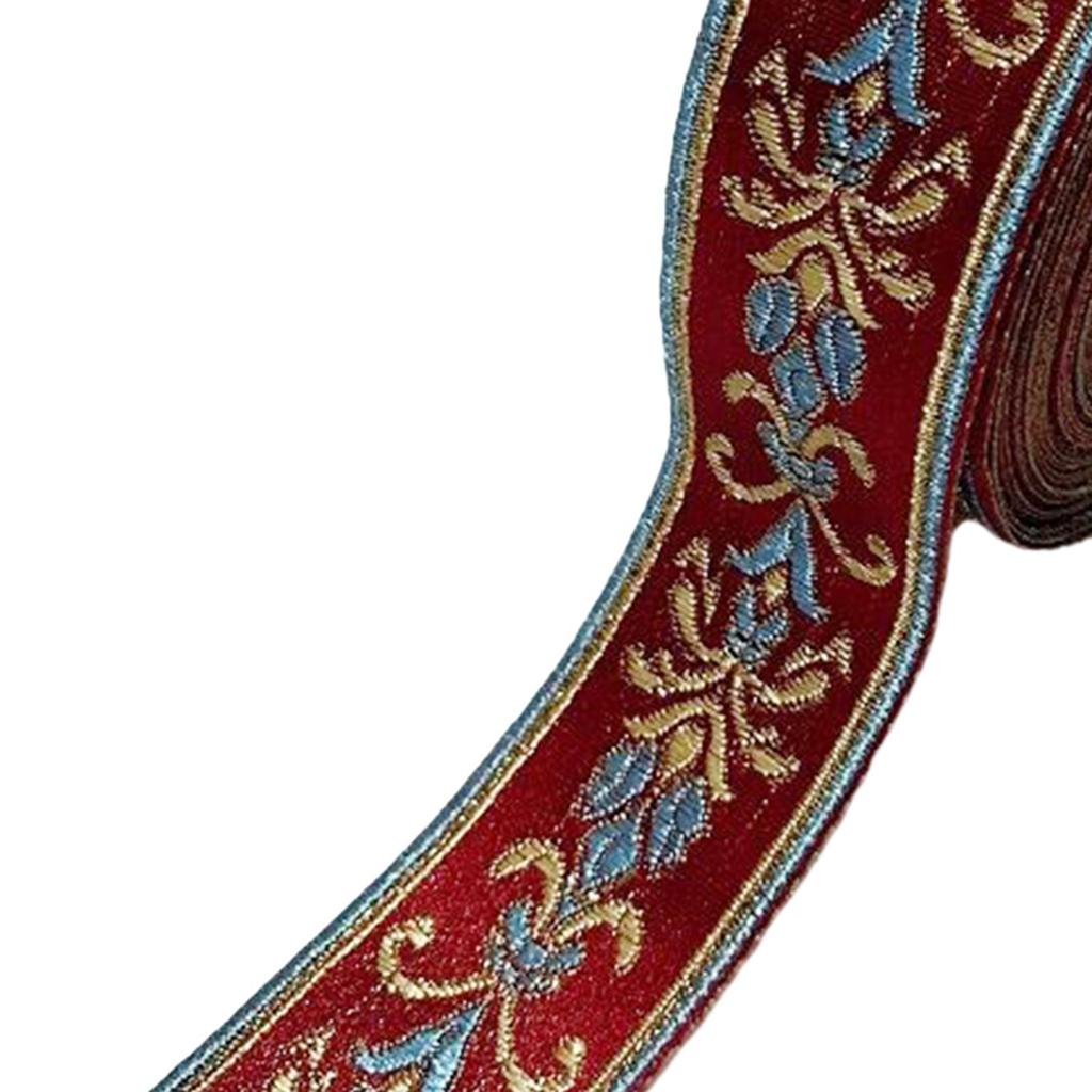 Жаккардовая лента для украшения одежды 5 м Швейная лента Тканевая отделка для наволочек Одежда Повязка на голову Подставки под приборы Одежда