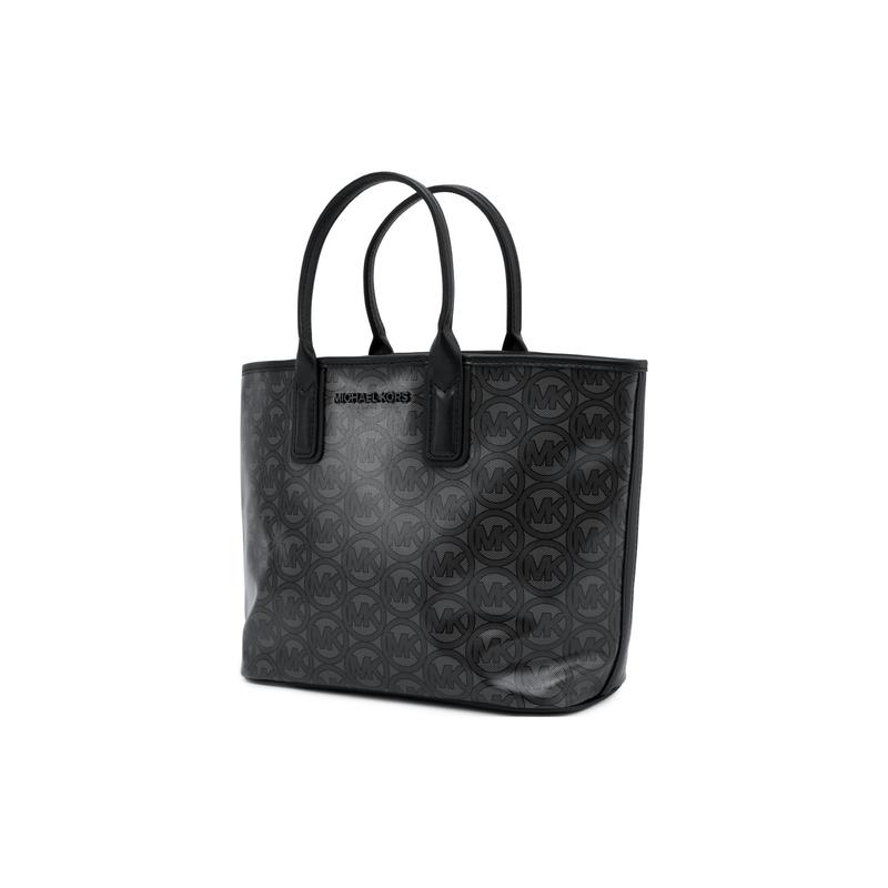 Michael Kors Джоди Классическая Ретро Сумка-тоут с принтом старых цветов Искусственная кожа Сумка-тоут Сумка для покупок Ручная сумка на плечо Маленькая Женская Черная