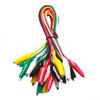 10 Pieces &5 Colors Test Lead Set & Alligator Clips,19.7 inches Electrical DIY Test Leads Alligator Double-ended Crocodile Clips