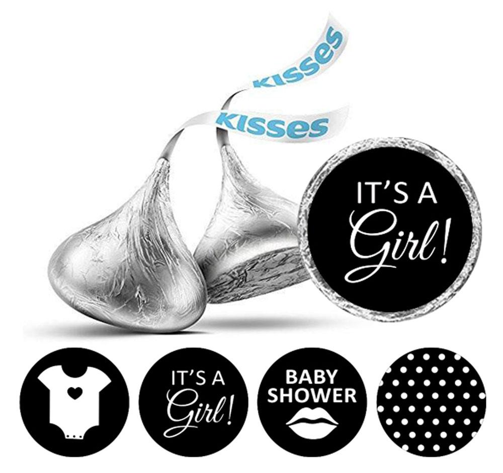 Сувенир Darling Souvenir arling 190 шт. Наклейки It's A Girl Поцелуи Праздничный подарок Конфеты