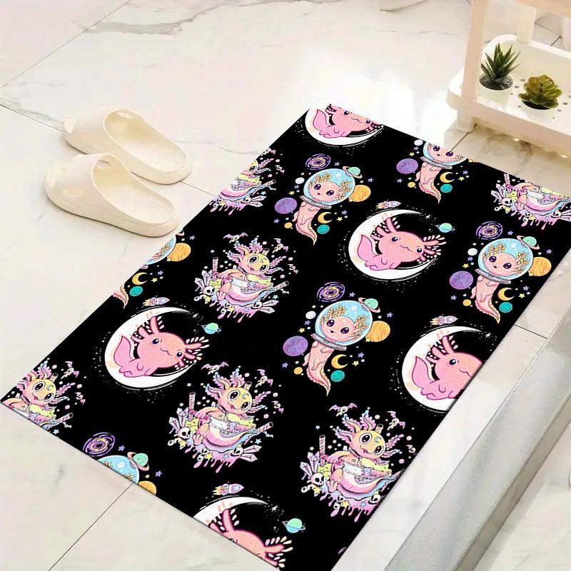 Axolotl Carpet Rug for Living Room Bedroom Home Sofa Decoration,Kids play Non-slip Floor Mat