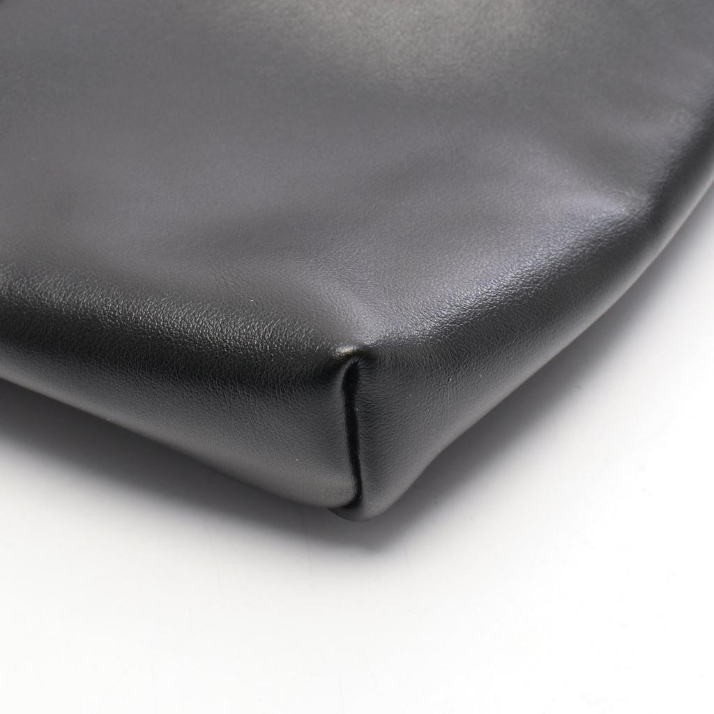 Used SAINT LAURENT PARIS SAC CITY Waist bag Body bag 634717 leather Black Used unisex