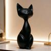 Скульптура сидящего кота, фигурка из смолы, современное минималистичное украшение-кот для декора дома, офиса, комнатного display