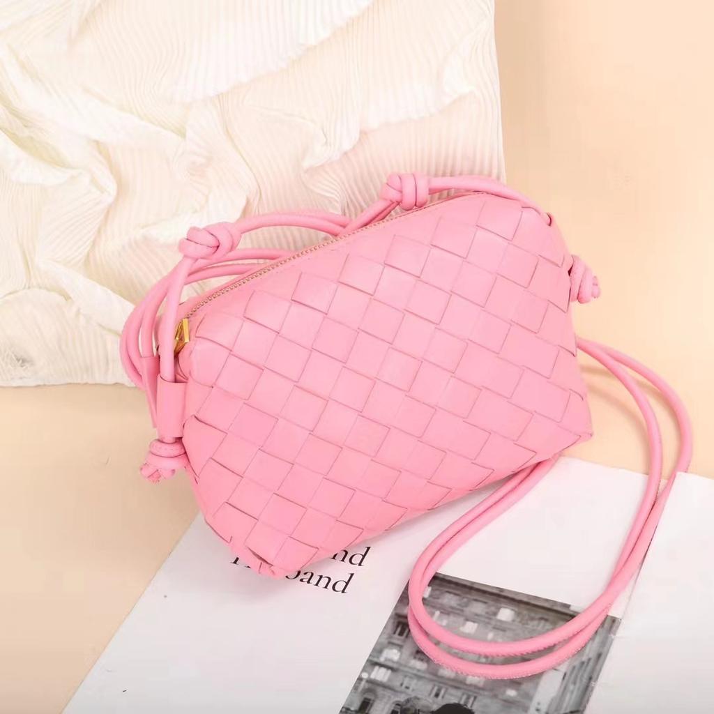 Новая мини-сумка квадратной формы из овчины, ручная работа, плетеная сумка через плечо для телефона, сумка для фотокамеры, женская сумка на одно плечо