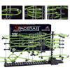 343PCS Kid's Education DIY Creative Building Block Electric Roller Coaster Marble Maze Ball Track Luminous Glow Set