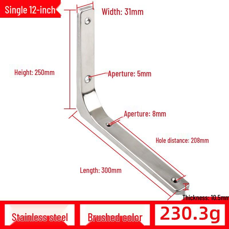 Треугольный настенный кронштейн: Изогнутая, несущая железная опора для стеллажей