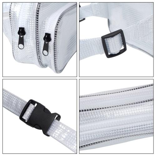 NOTAG Transparent Waist Bag, Engineer Bag, PVC Pouch, Clean Bag, Anti-Static, Waterproof, Durable, Wide Gusset, Tool Bag, Clean Room, See-Through, Wor