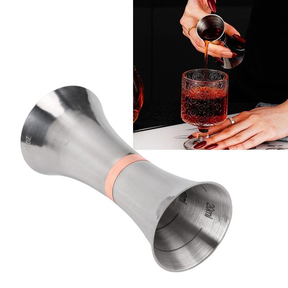 Dual-Head Double End Jigger Stainless Steel Liquor Measuring Cup Cocktail Measurement