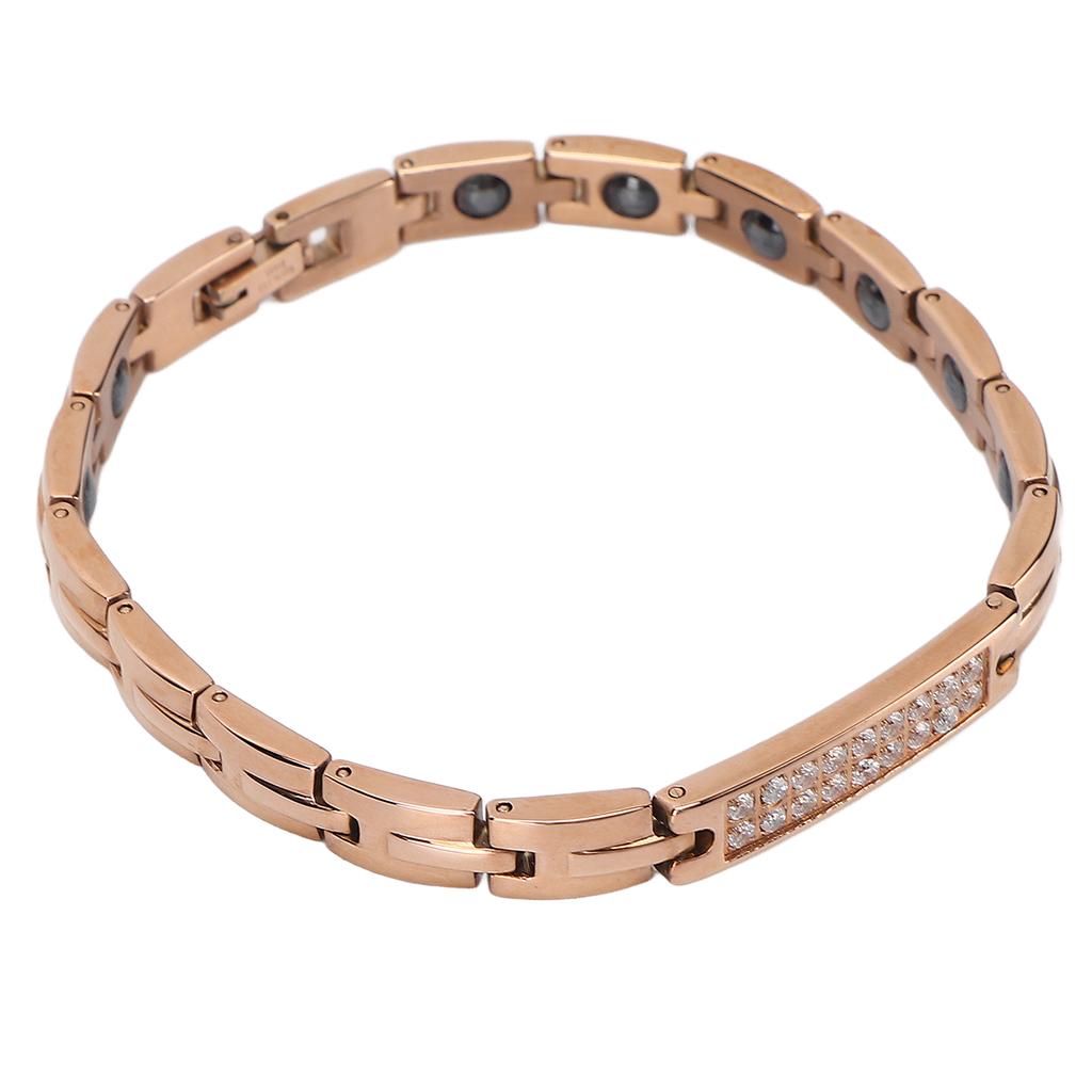 Женский браслет магнитной терапии уменьшает усталость, снижает вес, облегчает боль, браслеты из титановой стали