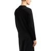Emporio Armani Мужская футболка с длинным рукавом и круглым вырезом, вышивка логотипа, черная XM000364-AF12308-UC001