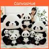 Cartoon Panda Beibei Simulation Soft Plush Toy Stuffed Animal Doll Sleeping Gift