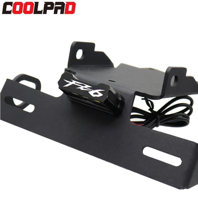 Aluminum Rear License Plate Bracket Yamaha FZ6 N S Motorcycle Short Tail Modification
