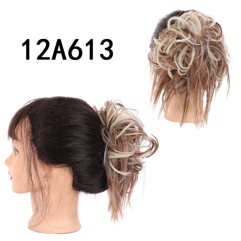 Шиньоны из синтетических волос, грязные резинки для волос, резинка для волос, пучок, прямая прическа, наращивание волос для женщин