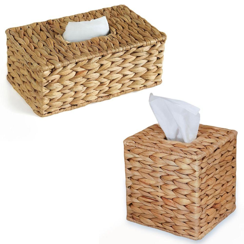 Декоративная крышка для коробки салфеток, натуральный держатель для салфеток, прочная коробка для салфеток для гостиной, спальни