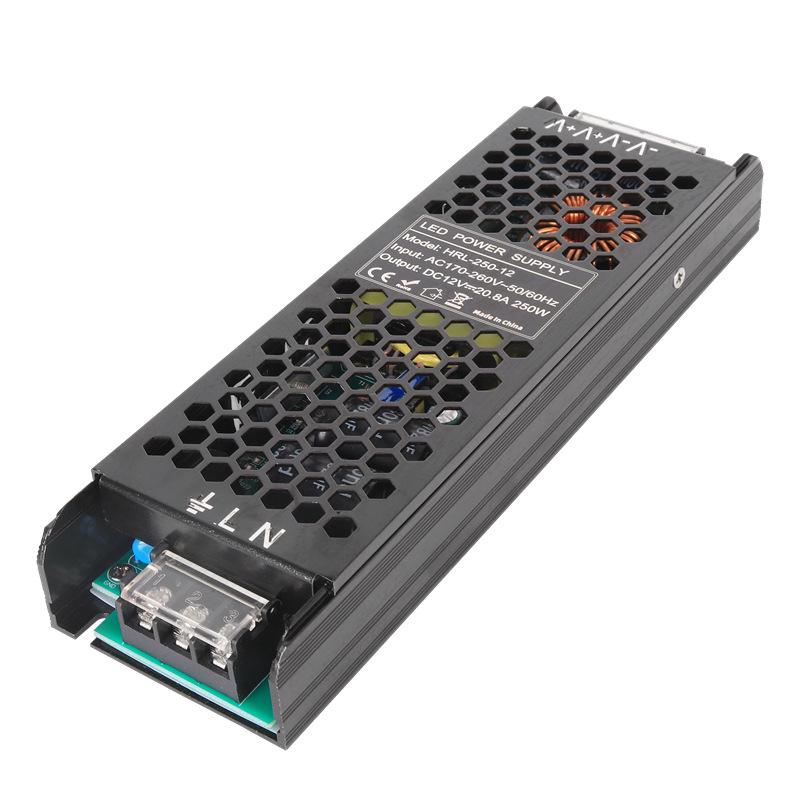 220V to 12V/24V DC Regulated Power Supply for LED Strips