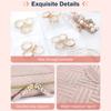 Jewelry Travel Organizer Case Transparent Jewelry Storage Book Ring Binder Rolls Zipper Pouch Bag for Necklaces,Rings,Bracelets