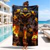 Car robots Battle Beach Towel, Super Soft Microfiber, Perfect Gift for Her/Him, Birthday, for Pool, Beach, Travel, Decor Beach Party