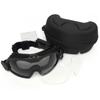 Anti-Fog Goggles Transparent Lens Paintball Glasses with Micro Fan Scratch-resistant Eye Protection Safety Eyewear for Hunting