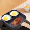 1pc Egg Frying Pan, Nonstick Egg Frying Pan, Egg Burger Maker Pan, 3/4 Holes Divided Grill Frying Pan, Non Stick Omelet Pan, Cooking Pan For Breakfast