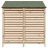 Garden Shed Natural 106 x 56 x 113.5 cm Solid Spruce Wood