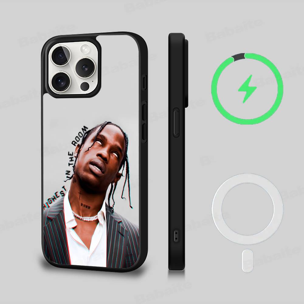 Роскошный чехол для телефона Travis Scott Cactus Jack для IPhone 17 16 15 14 13 12 11 Pro Max Plus Для Magsafe Магнитный корпус