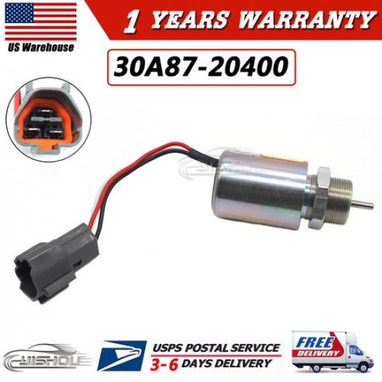 30A87-20400 30A87-10400 12V Fuel Shut Off Solenoid For Mitsubishi L3E S3L S4L WR