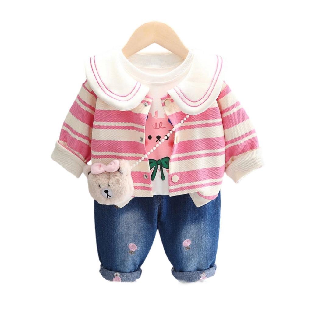 Детский повседневный комплект с длинным рукавом, удобные наряды для повседневной носки