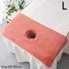 35*35Cm 40*80Cm Thickened Coral Velvet Beauty Spa Massage Face Towel With Hole Bed Bandana Massage Table Planking Cosmetic Towel