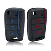 Подходит для Vw Golf 7 Gti Polo T-Cross Touran Tiguan Skoda Octavia Rapid Kodiaq Fabia Seat Ibiza Leon Чехол-футляр для умного брелока авто